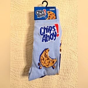 NWT 2 Pairs of Chips Ahoy Theme Men's Socks